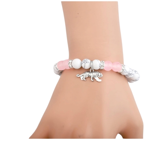 New Natural Stone Beaded Tiger Bracelet - Picture 4 of 4